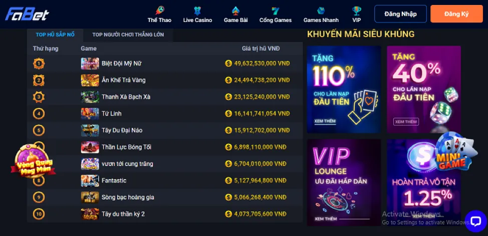 Tham Gia Chương Trình VIP